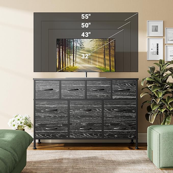 10 Drawer TV Stand-Dresser for Bedroom